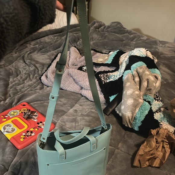 NWOT Portland Leather Mini Crossbody Mint - Picture 5 of 5